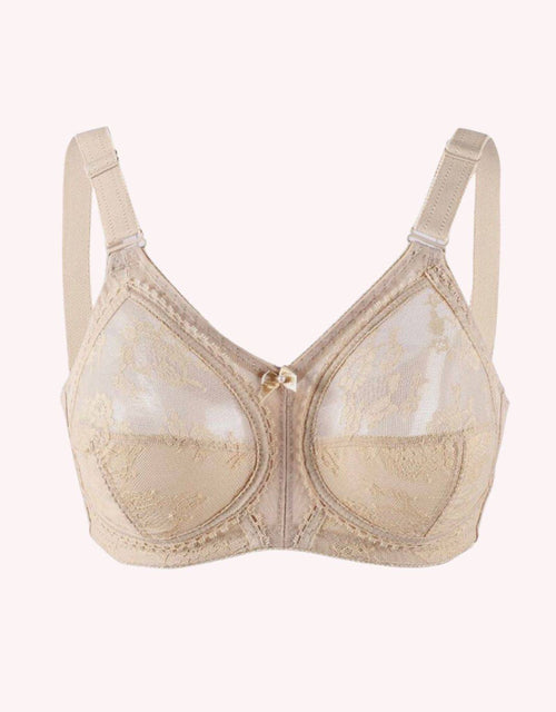 Delicate Nude Beige Non-Padded Lace Underwire Bra | LFS-204