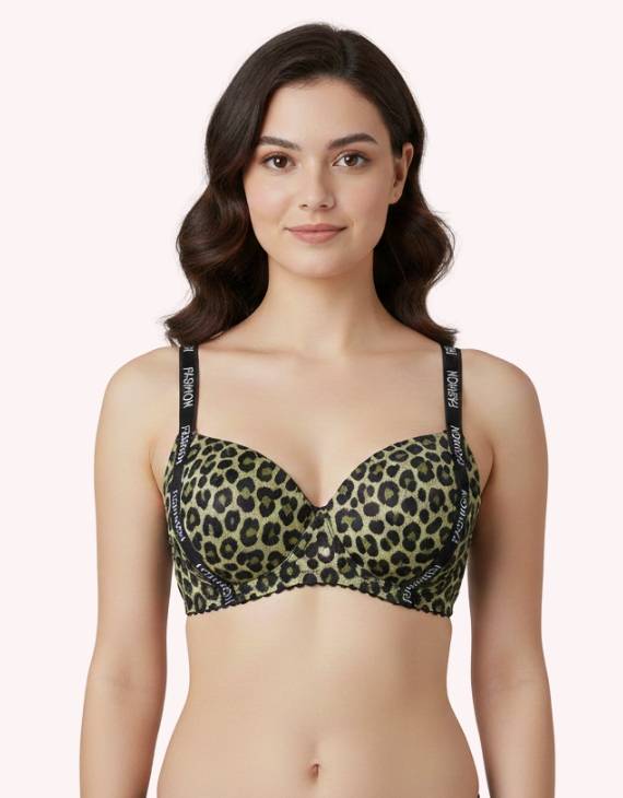Cheeta Print Push-Up Bra