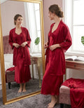 Premium 5-Piece Satin Nighty Set