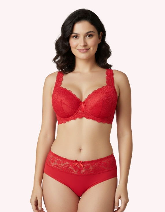 Premium Padded Lace & Cotton Duo
