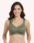 Light Green Most Trendy Removable Soft Pads Bra