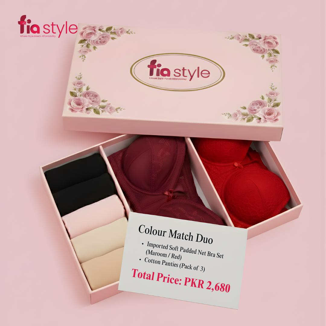 Premium Padded Lace & Cotton Duo