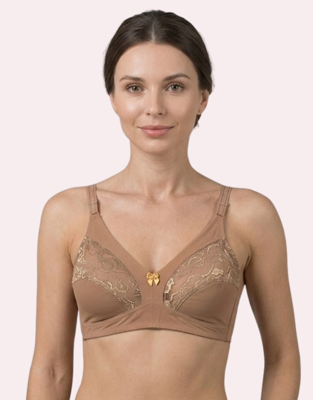 Premium Half Net Soft Cotton Bra