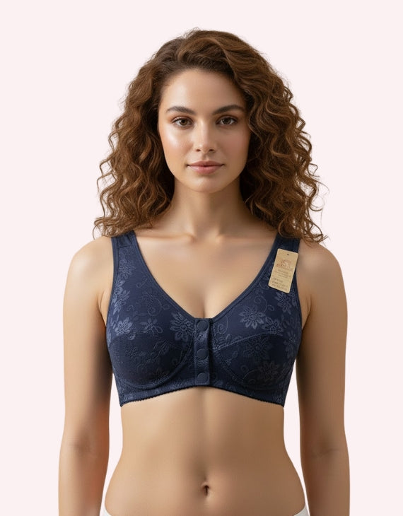 Lilac Pastel Wire-Free Front Closure Bra | LFS-208
