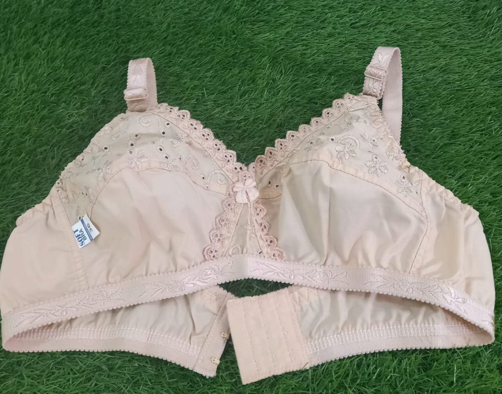 Elegant Half Net Blended Cotton Bra