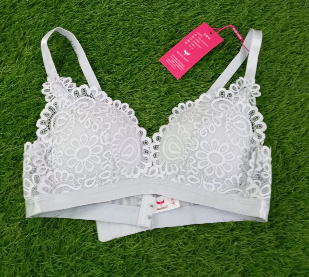 Imported Soft Padded Laced Bra - Image 3