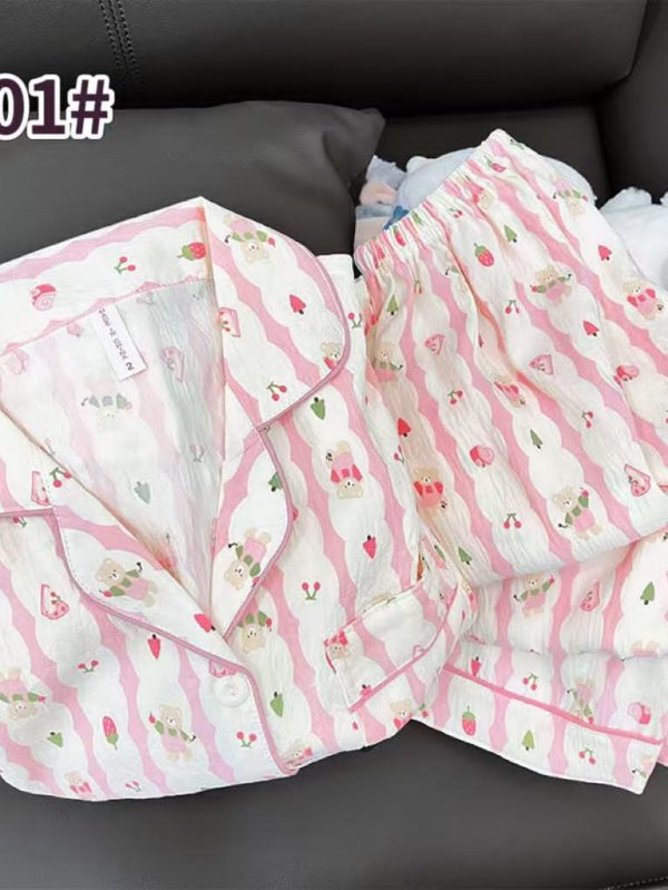 Soft Pink Stripe Nightwear