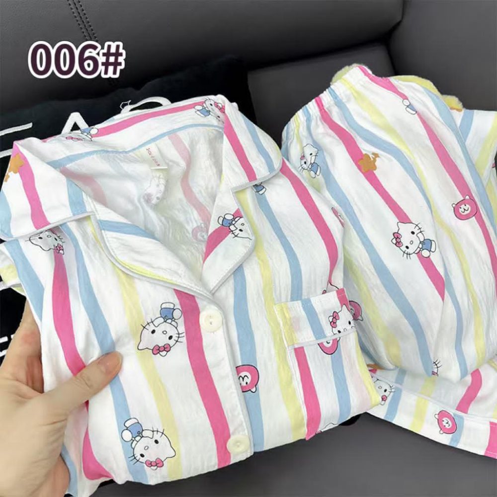 Hello Kitty Stripe Nightwear Set