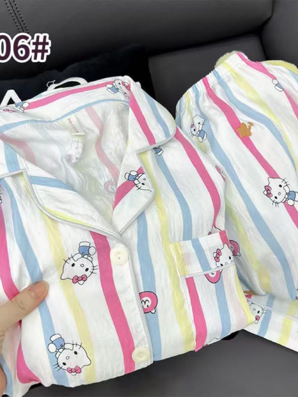 Hello Kitty Stripe Nightwear Set